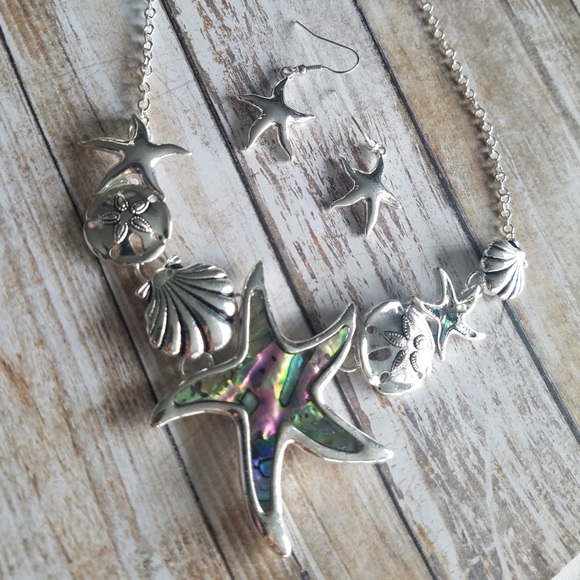 Chic by the Beach Jewelry - ☀️SALE☀️ Starfish abalone necklace set